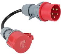 Binnan Adattatore CEE da 32 A a 16 A, Presa Industriale Maschio, 5 Poli, IP44 Impermeabile, Adattatore Presa Industriale per Accessori per Auto Elettriche, Officine, Cantieri Edili e Industria