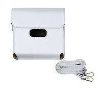 Binnan Custodia Compatibile con con Fujifilm Link Wide, Borsa in Pelle PU Premium con Cinturino a Spalla,Bianco