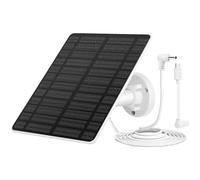 Binnan Pannello Solare per Telecamera, Pannello Solare da 5W, Camera Solar Panel, Caricatore Solare per Telecamera Esterna con Cavo da 9,8 Piedi, Staffa Regolabile a 360°, Impermeabile IP65