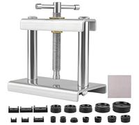 Binnan Pressa per Casse di Orologi, Kit Pressa Orologiaio Professionale, Chiudere Cassa Orologio, Kit Cambio Batteria Orologio, Dell'Orologio Strumento di con 12 Stampi