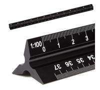 Binnan Scalimetro professionale, righello da disegno triangolare, scala in lega di alluminio per disegno e decorazione