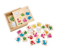 Bino Gioco di memoria in legno Mondo Acquatico
