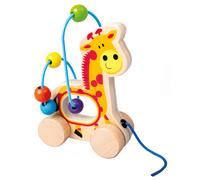 Gioco trainabile labirinto con perline Giraffa Bino