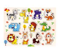 Bino puzzle in legno safari 11 pezzi