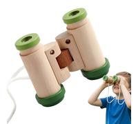 Binocoli Per Bambini Piccoli,Telescopio Di Legno Regolabile E Portatile | Giocattoli Scuola Elementare - Per Natale Compleanno Sport Campeggio Gioco All'Aperto Pasqua Giochi Viaggio Spiaggia