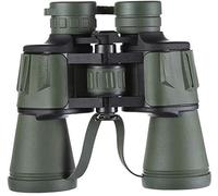 Binocolo 10X50 per adulti, binocolo a pellicola verde a banda larga FMC, grande oculare per osservazione e comfort, telescopio antiscivolo, caccia all'aperto, viaggi