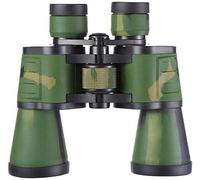 Binocolo 10X50 per adulti, binocolo a pellicola verde a banda larga FMC, telescopio con corpo in metallo impermeabile, design antiscivolo, viaggi di caccia all'aperto