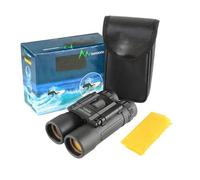 Binocolo 12x30 - Binocolo ottico a film rosso compatto per adulti | Ingrandimento 10x | Vista di campo da 130m/1000m | Binocolo leggero per birdwatching, escursionismo e viaggi | Lente