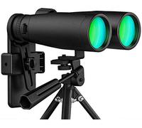 Binocolo 12x50 per adulti con nuovo adattatore per smartphone, con messa a fuoco notturna facile in condizioni di scarsa illuminazione, binocolo impermeabile, con prisma BAK-4, obiettivo FMC, oculare