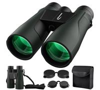 Binocolo 15 x 56 per adulti High Powered - Aurosports HD Large View Binocolo con Clear Vision - Leggero Easy Focus Binocolo per birdwatching, caccia, escursionismo, crociera, viaggi - nero