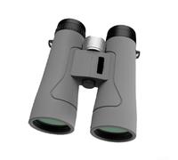 Binocolo ad alta potenza, 50 mm, impermeabile, per visione notturna, per bird watching, viaggi, osservazione delle stelle, caccia, concerti (grigio)