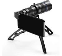 Binocolo ad alta potenza, monoculare HD per esterni, monoculare 20-40X ad alto zoom con treppiede e clip, binocolo con teleobiettivo BAK4 multistrato per la maggior parte degli smartphone, per