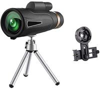 Binocolo ad Alta Potenza, Telescopio Monoculare 10x50, Monoculare Compatto con Lente Prismatica BAK4 ad Alta Potenza Monoculare con Adattatore Smartphone e Treppiede il Birdwatching Viaggi turistici,