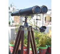 Binocolo antico per adulti Telescopio con treppiede Marine Navy Nautico Ottone Binocolo Regali Decor Bird Watching binocolo Offerte essenziali Nave da crociera Viaggi Outdoor Escursionismo Caccia