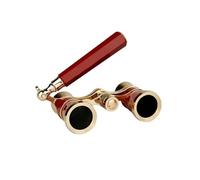 binocolo. Binocolo da teatro portatile mini 3X25, telescopio, binocolo da teatro in metallo, binocolo con maniglia for palco, concerto, campeggio .compatto(Black)