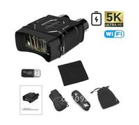 Binocolo. Binocolo Wi-Fi 5K UHD Visione notturna Schermo da 4 pollici 52 MP Zoom digitale 10X Telescopio for visione in condizioni di scarsa/assenza di luce for caccia e campeggio Birdwatching