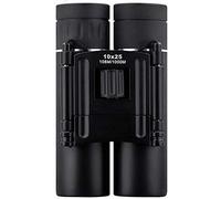 Binocolo compatto 10x25 per adulti, binocolo portatile pieghevole FMC, telescopio a prisma a tetto leggero per birdwatching, caccia