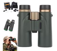 Binocolo compatto 12 x 42 con prisma Bak4, obiettivo FMC, telescopio impermeabile a lungo raggio per bird watching, escursionismo, viaggi, ottica HD ideale per avventure all'aperto
