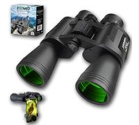 Binocolo con adattatore per staffa telefonica, militare, 20 x 50, per adulti, ad alta potenza, impermeabile, con visione notturna a bassa luminosità, per caccia, viaggi, giochi, uccelli, custodia da