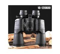 Binocolo con zoom potente 10-120X80, ingrandimento elevato, visione notturna Lll, telescopio da caccia