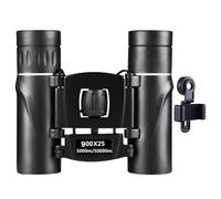 Binocolo da viaggio, leggero e compatto, ad alta definizione, 900 x 25 mm, a lunga distanza, leggero, per visione fioca, safari, escursioni, viaggi