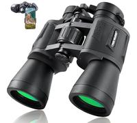 Binocolo per Adulti con Visione Notturna a Bassa Luce, BAK4 Prisma FMC Lens Binocolo Compatto con Adattatore per Smartphone per Escursionismo Bird Watching Caccia, Nero
