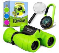 Binocolo per bambini ad alto ingrandimento 8 x 21 - Il regalo perfetto per i piccoli avventurieri in un set completo con lent