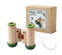 Binocolo Per Bambini Telescopio Di Legno Regolabile E Portatile