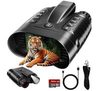 Binocolo per visione notturna 4K con telemetro per adulti, occhiali per visione notturna a infrarossi con zoom 8x, foto da 36 MP e registrazione video 4K, per caccia, campeggio, animali selvatici e
