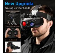Binocolo per visione notturna - Display a infrarossi con scheda TF da 32 GB, da indossare sulla testa per caccia, campeggio, ricognizione, registrazione di foto/video, dispositivo di imaging termico p