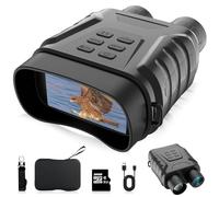 Binocolo per visione notturna, risoluzione 4K, zoom digitale 8x, 400 metri, visione notturna a infrarossi, scheda di memoria da 64 GB, per campeggio, caccia ed escursionismo