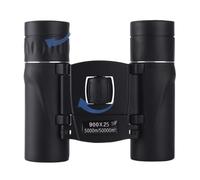 Binocolo portatile con zoom HD 900 x 25, telescopio Jumelles a lungo raggio, pieghevole, con visione notturna in condizioni di scarsa illuminazione, per la caccia (nero)