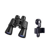 Binocolo potente a lungo raggio 20x50 Zoom HD Ingrandimento con prisma BAK4 Telescopio professionale, compatibile for il turismo di caccia(SZHS-20x50-Set)