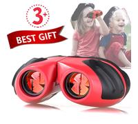 Binocolo regolabile per bambini, con oculari morbidi e prisma ottico a banda larga multistrato, leggero e compatto per scopi didattici.