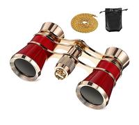 Binocolo Teatro 3x25 in Lega di Alluminio Vintage per Ragazzo Ragazza | Set da 1 Pezzo, Borsa per Riporre, Facile da Portare, per Sport e Osservazione Natura