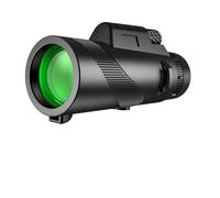 binocolo. Telescopio mobile monoculare 10X42 con adattatore for smartphone e treppiede for birdwatching, caccia, escursionismo .compatto(Green)