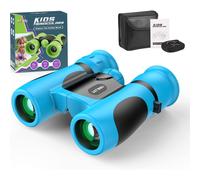 Binocolo vero per bambini, facile da mettere a fuoco, ottiche antiurto con ingrandimento 8x, design compatto per bambini e bambine, ideale come