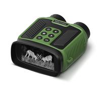 Binocolo Visione Notturna 4K - Telescopio Digitale Infrarossi ad Alta Definizione per Campeggio, Birdwatching e Caccia Green - Nouvo
