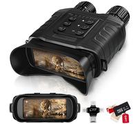 Binocolo Visione Notturna, Zoom Ottico 20X Digitale 4X Raggio di Visione di 1640ft Sensore CMOS ad Alta Sensibilità Infrarossi 850NM Visore Notturno per adulti, Caccia Campeggio Sorveglianza