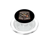 Binoculars Brews & Bird Songs birdwatching caffè natura PopSockets PopGrip per MagSafe