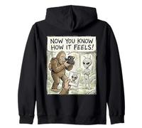 BiNow Sai Come Ci Si sente Alien Bigfoot Felpa con Cappuccio