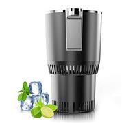 BINOXY Home&Car Cup Cooler Warmer Quick Electric Cooling Cup -3℃~65℃ Calore E Freddo Isolamento Drink Cooler Coffee Warmer per Ufficio/Viaggio su Strada (Color : Svart, Size : 105x95x165mm)