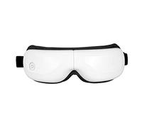 BINOXY Massaggiatore Occhio Freddo E Calore,Massaggiatore Occhio Intelligente con Musica E Vibrazioni,Pressione d'Aria Occhio Massaggiatore Maschera Ricaricabile (Color : White, Size : 15.5 * 7.5cm)