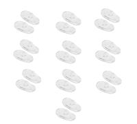 BinPhorm Naselli per Occhiali,10 Paia Trasparente Nasello per Occhiali Silicone Gommini Occhiali Naso Cuscinetti per il Naso Antiscivolo Glasses Nose Pads
