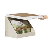 Bins di archiviazione pieghevole - 42x38 cm mobile, cady verticale | Scaffali da bagno montati a parete sopra il murale, telaio moderno per gli asciugamani, dispositivo decorativo con situazione di pr