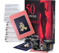 binxliuxo 1 set Couple Card Game -50 Pose Cards and 2 Dice Games, Couple Accessories