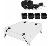 binxliuxo Adatto per Fissare Cinghie in Nylon in Camera da Letto, con Cinghie morbide e Regolabili per Polsi e Caviglie