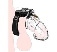 binxliuxo Adjustable Plastic Cage Male Chastity Device, Small Chastity Cage, Gear Accessory for Man Exercise(Transparent).