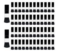 Binxus 50 pennelli usa e getta per cosmetici, mini pennelli da trucco portatili, per miscelare liquidi, creme o cosmetici in polvere (nero)