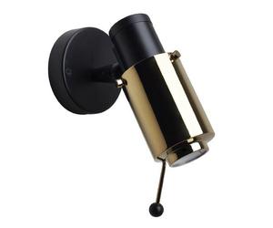 Biny Spot Applique Nero e Oro LED